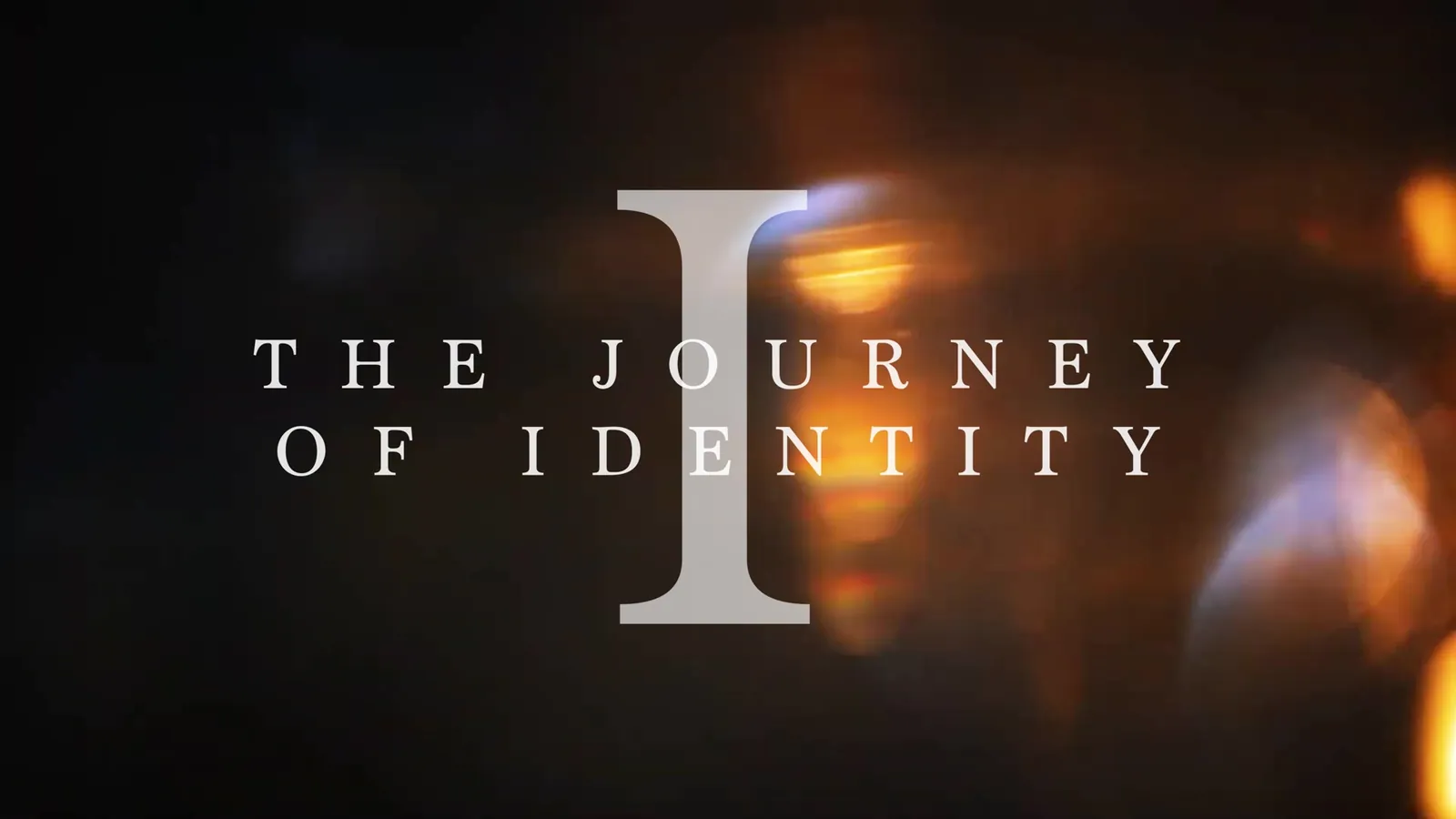 Chapter title The Journey of Identity over warm lens flares
